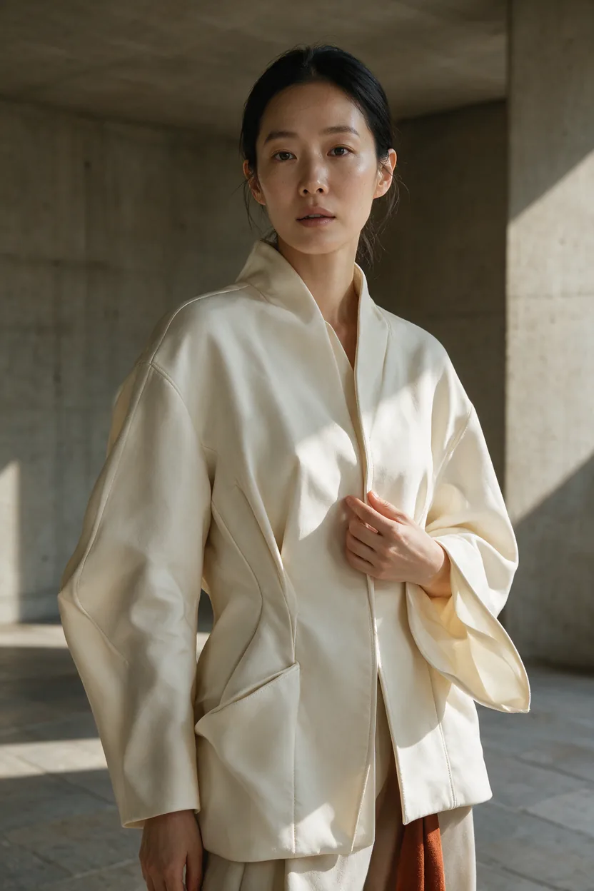 패션 화보 형식의 AI 포스터 이미지 예시