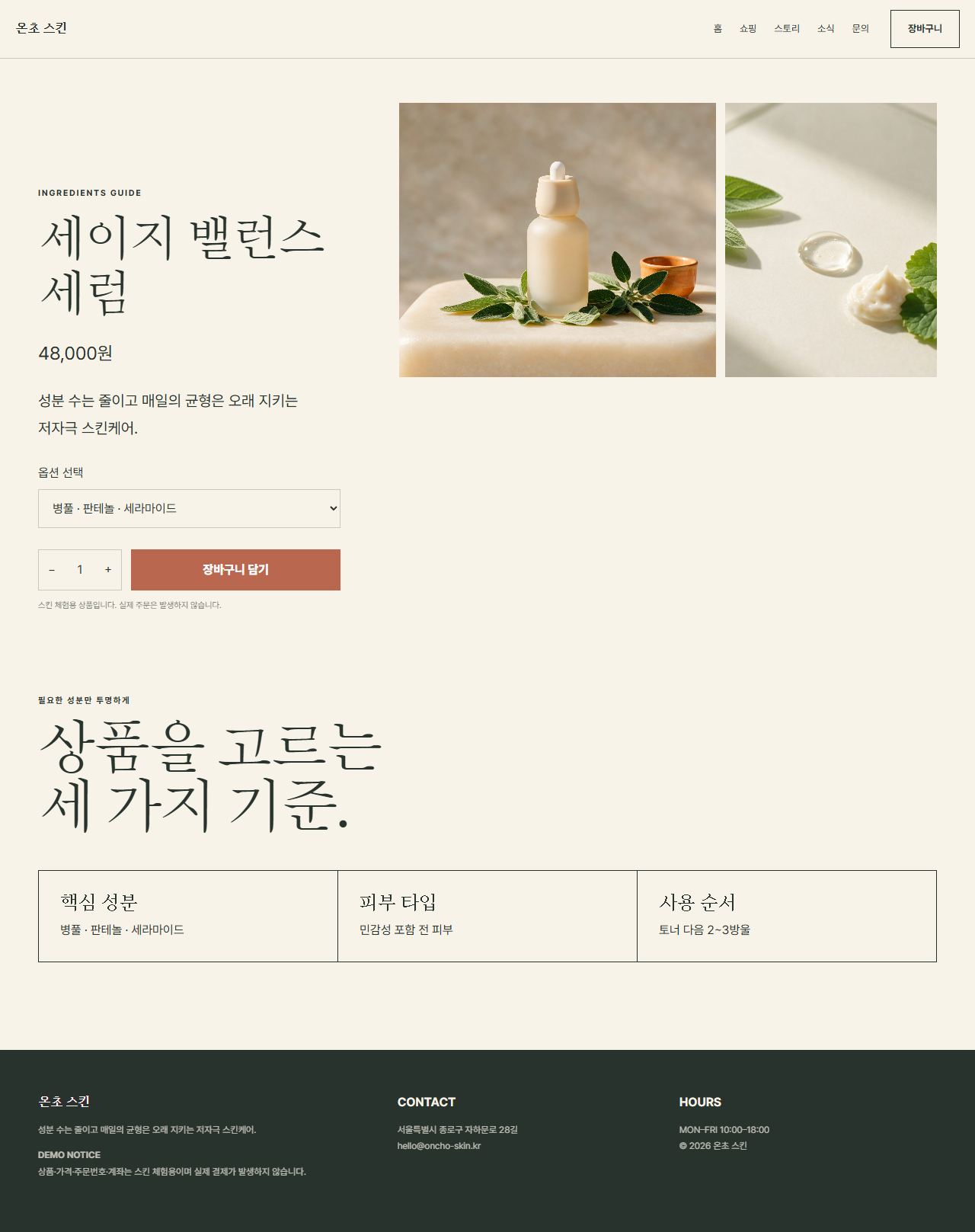 온초 스킨 — 9페이지 — 상품 상세